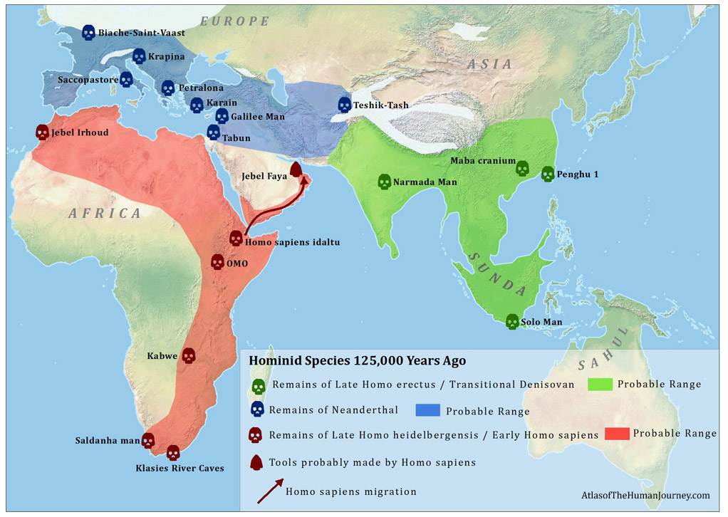 Homo Sapiens Map